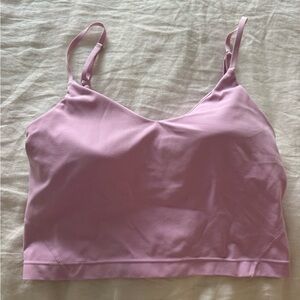 Lululemon pink Crop tank
